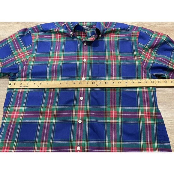 Vineyard Vines Performance Classic Fit Murray Button Down Shirt Mens Large Plaid - Picture 4 of 7